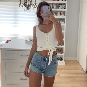 Revolve Privacy Please Tie Front Top